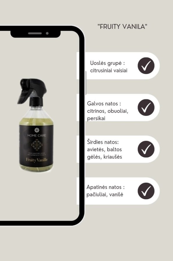 Purškiamas namų kvapas VANILA 500 ml