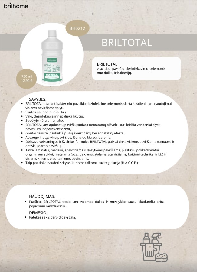 Briltotal visiems paviršiams 750 ml